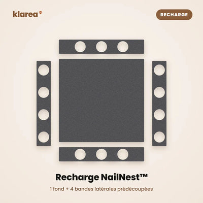 Recharge NailNest : 1 fond + 4 bandes latérales