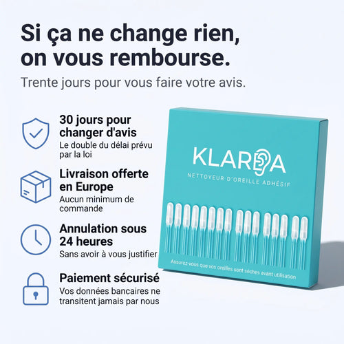 Klarea Pro® Nettoyeur d'oreille adhésif